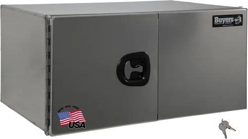 Vista 14 de Buyers Products 1705295 - Caja de herramientas para debajo de la carrocería con puertas de granero, 18 x 18 x 18 pulgadas, fabricada en Estados