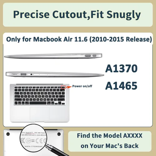 Vista 98 de Funda compatible con MacBook Air de 15" M5 M4 M3 M2 2023-2026 Negro (Black Lace)
