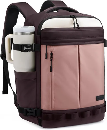 Vista 20 de LOVEVOOK - Mochila de viaje para mujer y hombre, aprobada como equipaje de mano, bolsa de artículos personales TSA, accesorios esenciales