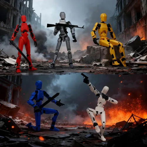 Vista 7 de Juego de Figuras de Acción T13 – (Ensambladas) Figura de Acción Impresa en 3D, Figura de Acción Titan 13, Muñeco Móvil Multiarticulado 13, Figura
