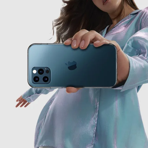 Vista 7 de Funda transparente para iPhone 12 Pro Max, ultrafina, flexible, resistente a los arañazos, gel de TPU de goma suave de silicona protectora