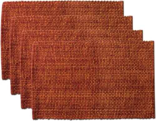 Vista 26 de Camino de mesa 100% algodón para mesas de comedor, rectangular, tejido de dos tonos, 72 x 13 pulgadas, suave y duradero, color negro (paquete de 1)