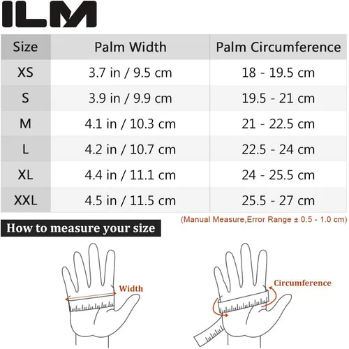 Vista 6 de ILM Guantes de motocicleta para adultos, motocross, ATV MTB, guantes de bicicleta de montaña, guantes de pantalla táctil de dedo completo
