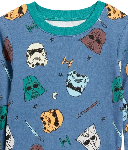 Vista 3 de Tienda Essentials Disney Marvel Star Wars - Pijama de algodón ajustado para niños y niños pequeños