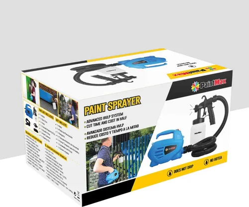 Vista 9 de Pistola pulverizadora de pintura eléctrica portátil de 650 W con 3 patrones de pulverización diferentes y contenedor desmontable de 27.1 fl oz