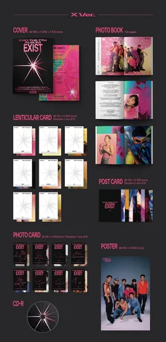 Vista 3 de EXO - EXIST [Photo Book Ver.] 7º álbum+póster plegado (X ver, 1 póster plegado)