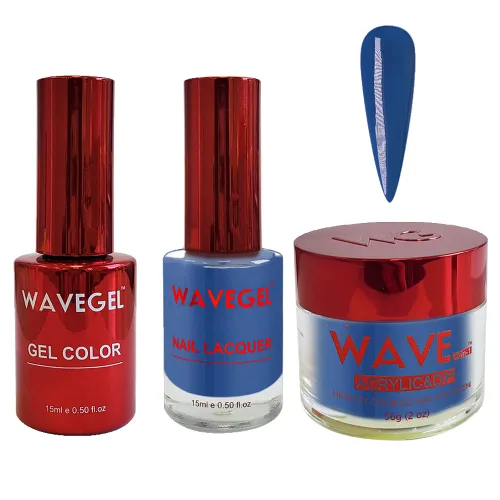 Vista 32 de WAVEGEL - Juego de gel de remojo, laca de uñas y polvo acrílico y polvo de inmersión a juego - Colección Queen - #001 Negro sedoso