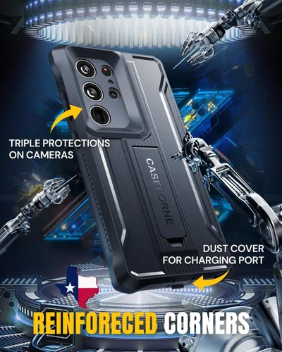 Vista 6 de CaseBorne V - Funda protectora para Samsung Galaxy S23 Ultra 5G (anteriormente ArmadilloTek), [tecnología de protección definitiva] Funda protectora
