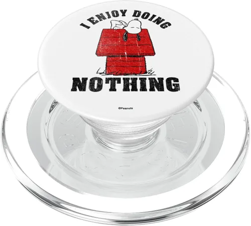 Vista 8 de Peanuts Snoopy I Enjoy Doing Nothing PopSockets intercambiable PopGrip