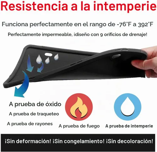 Vista 4 de Marco de matrícula de silicona negra con agujeros de drenaje, soporte universal para matrícula de automóvil de EE. UU. Resistente al óxido, a prueba