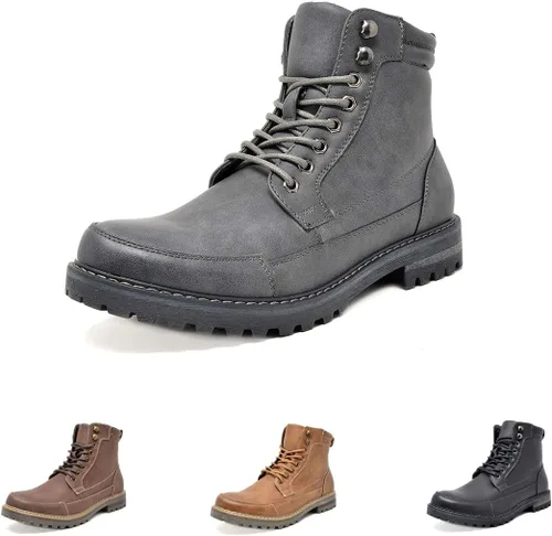 Vista 7 de Bruno Marc - Botas para hombre de combate estilo Oxford para motocicleta