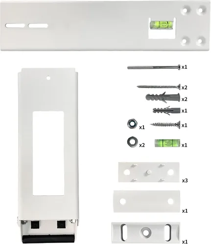 Vista 4 de Soporte de CA para ventana, soportes de aire acondicionado para ventanas, soporte universal de CA de hasta 85 libras