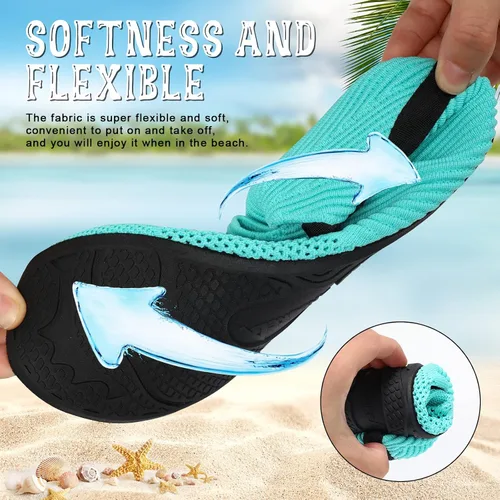 Vista 7 de ANLUKE Zapatos acuáticos para hombre y mujer, descalzos, calcetines acuáticos de secado rápido para playa, natación, surf, deportes acuáticos