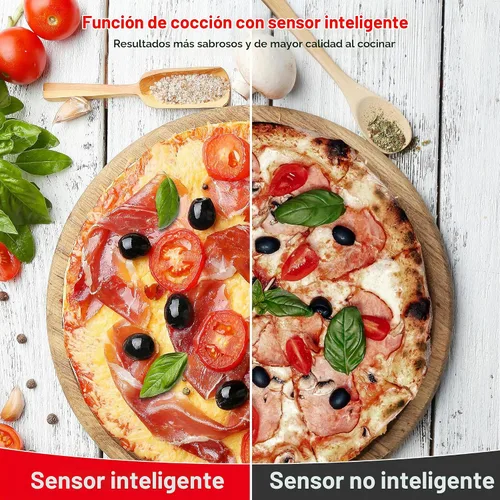 Vista 4 de Galanz GLOMJK12S2SWN10 Campana de Microondas de Bajo Perfil para Colocar sobre la Estufa, Combinación de Vapor y Cocina Sensorial, 11 Niveles