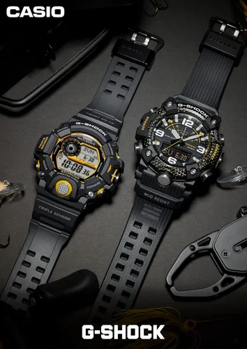 Vista 3 de Casio G-Shock Rangeman GW-9400YJ-1JF - Solar resistente y negro (productos originales nacionales de Japón), Negro