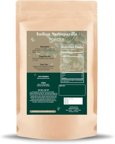 Vista 2 de Blessfull Healing Sarsaparilla india (Hemidesmus Indicus) Polvo 100% puro natural 100 gramos / 3.52 oz