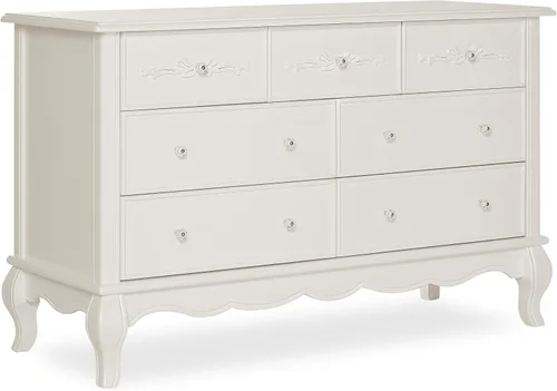 Vista 7 de EvolurAurora 7 Drawer Double Double, Rose Dusty Rosa polvorienta
