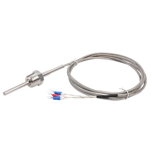 Vista 8 de Termopar tipo K impermeable - Sonda de sensor de temperatura a tierra Jaybva para controlador de temperatura PID de dos alambres de acero inoxidable