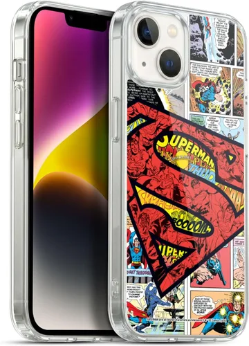 Vista 88 de Head Case Designs Funda de gel con licencia oficial de Superman DC Comics Collage Comicbook Art [protección de grado militar] compatible con Apple