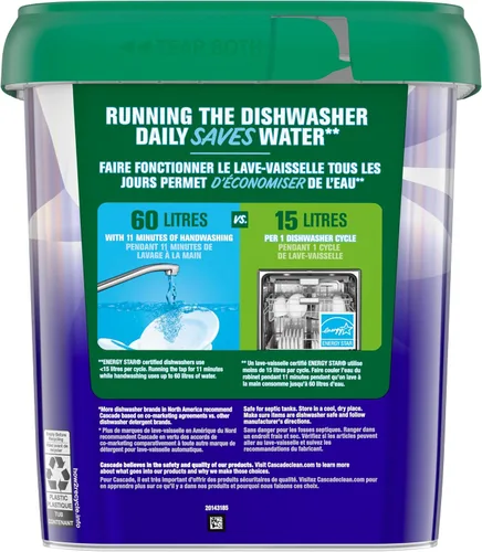 Vista 8 de Cascade Platinum Plus Action Pacs - Detergente para lavavajillas, aroma fresco, paquete de 51