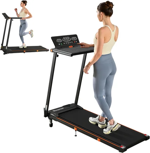 Vista 9 de Treadmill with Incline, 3 in 1 Under Desk Treadmill Walking Pad with Removable Desk Workstation 3.5HP Foldable Compact Walking Treadmills for Home