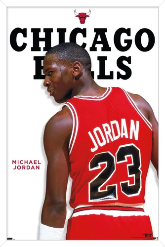Vista 12 de Trends International Michael Jordan - Póster de pared de la serie de características, 22.4 pulgadas de largo x 14.7 pulgadas, versión enmarcada