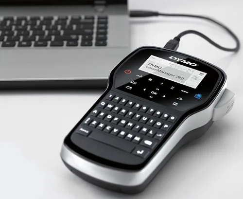 Vista 11 de Rotuladora DYMO con adaptador LabelManager 420P - Rotuladora de alto rendimiento, recargable, conectividad con PC y Mac, pantalla retroiluminada