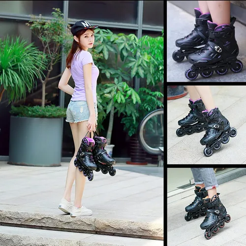 Vista 3 de Patines en línea para hombres y mujeres para adultos, rendimiento físico, patines en línea profesionales, unisex, para niños y jóvenes, ideales