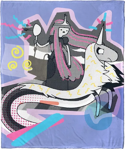 Vista 11 de Northwest Adventure Time - Manta de seda táctil, 50 x 60 pulgadas, Adventure Comic