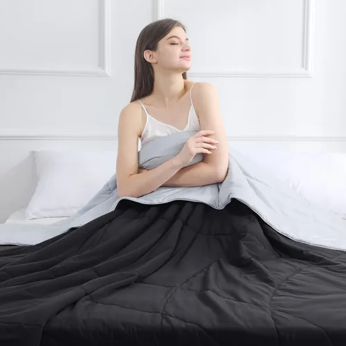 Vista 2 de Elegear - Edredón de enfriamiento individual Absorbs Body Heat para mantenerse fresco, cobija de enfriamiento para personas que duermen con calor