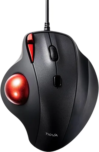 Vista 10 de SANWA Ratón de Trackball inalámbrico 2.4G, ratón óptico ergonómico, botones silenciosos programables, receptor USB-A y tipo C, control de pulgar, 4