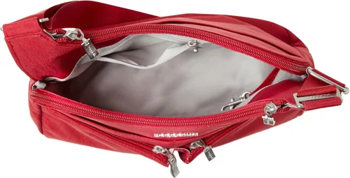 Vista 10 de Baggallini Crossbody Travel Bag 11x8.5 Lightweight Water-resistant Nylon Handbag Manzana