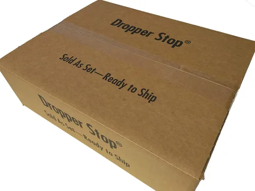 Vista 2 de Dropper Stop™ Botellas cuentagotas de vidrio ámbar de 2 oz (2.0 fl oz) con cuentagotas de vidrio cónico - Paquete de 80