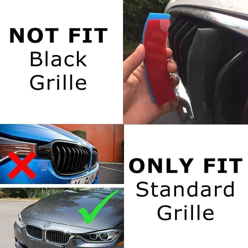 Vista 2 de iJDMTOY Exact Fit - Recortes para parrilla de automóvil, compatible con vehículos BMW