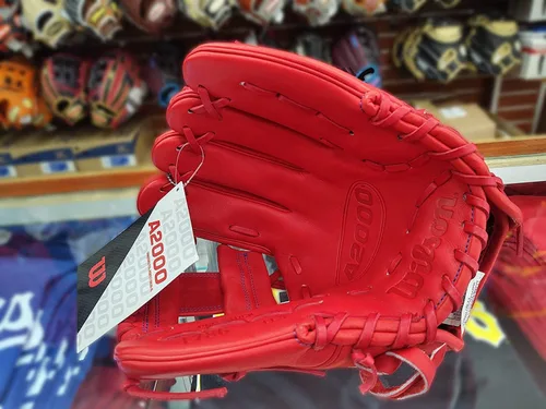 Vista 3 de Wilson A2000 1786 - Guante de béisbol, lanzamiento a mano derecha, serie Infield de 11.5 pulgadas, edición exclusiva (rojo)