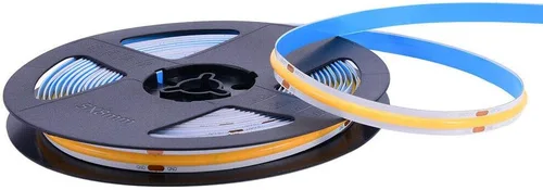 Vista 4 de 384Led/m 16.4ft COB Flexible LED Tira de luz DC12V/24V Cinta flexible (12V, naranja)