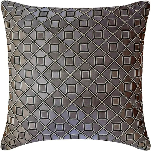 Vista 12 de The HomeCentric Fundas de almohada, fundas de cojín decorativas marrones para sofá de 16 x 16 pulgadas (15.7 x 15.7 in), cojines jacquard, 7. Marrón