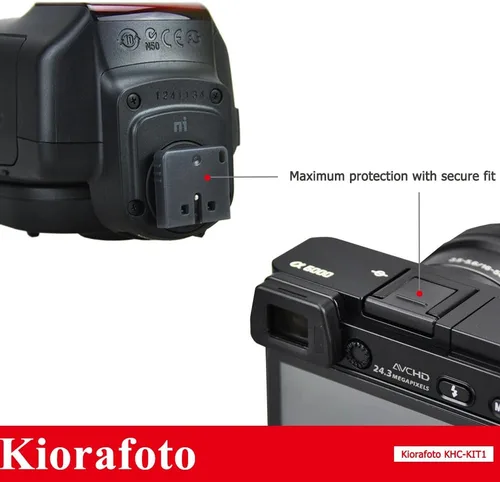 Vista 2 de Multi interfaz MI Hot Shoe Cover Protector Cap para Sony A7IV III ZV-E10 ZV1 A7C A7SIII A7RIV A6600 A6500 A6400 A6300 A6100 A6000 Cámara Flash