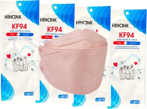 Vista 15 de KF94 Face Mask 10 Pack, Individually Wrapped, 4-Layer Disposable Mask Albaricoque