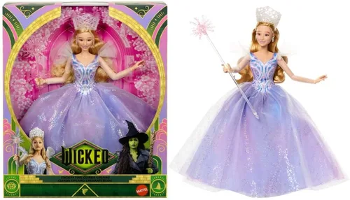 Vista 10 de Mattel Universal Pictures Wicked: Muñeca de moda Elphaba For Good de lujo con atuendo extraíble y 4 accesorios, inspirada en la película