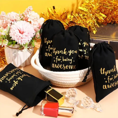Vista 6 de Fumete 20 bolsas pequeñas de regalo con cordón de agradecimiento, regalos de agradecimiento para profesores, enfermeras, empleados, compañeros