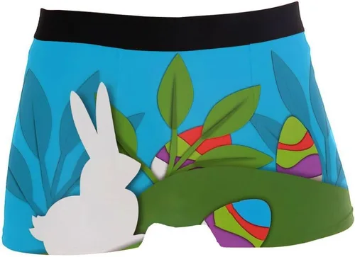 Vista 10 de Calzoncillos tipo bóxer para hombre, ropa interior de huevo, calzoncillos tipo bóxer suaves Pascua 01