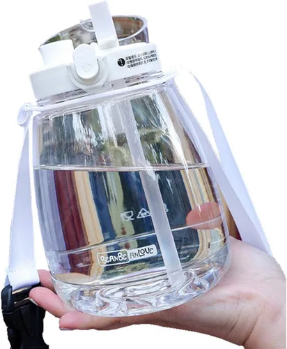 Vista 9 de Ulalaza Vaso de agua de acero inoxidable aislado con tapa, botella de agua, aislamiento térmico, taza fría portátil de acero inoxidable, pajita