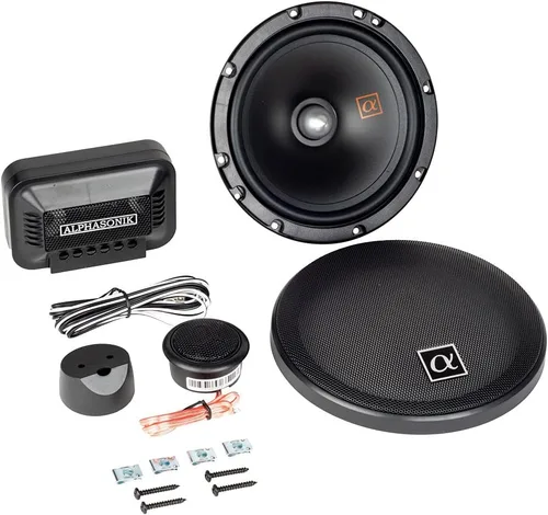 Vista 2 de Alphasonik 1 par de NS650C Serie Neuron de 6.5" (360 vatios máx. para el par) 180 vatios máx. por componente. Juego de altavoces de 2 vías