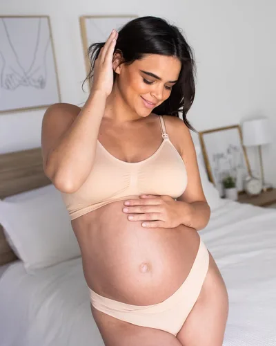 Vista 5 de Kindred Bravely Bragas de maternidad Tanga de maternidad Under the Bump paquete de 2