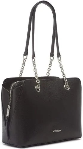 Vista 5 de Calvin Klein Mochila de cadena de triple compartimento con micro guijarros de Hailey