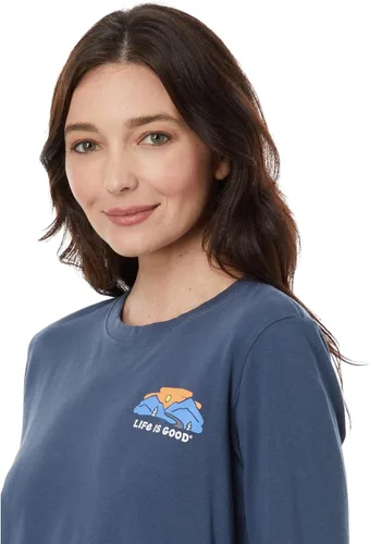 Vista 3 de Life is Good Camiseta de manga larga Lig On The Road Crusher