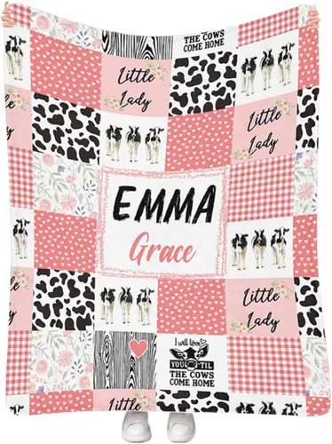 Vista 25 de Artsadd Manta personalizada con nombre, manta personalizada de animales de la selva, manta personalizada de safari para niños, niñas, baby shower