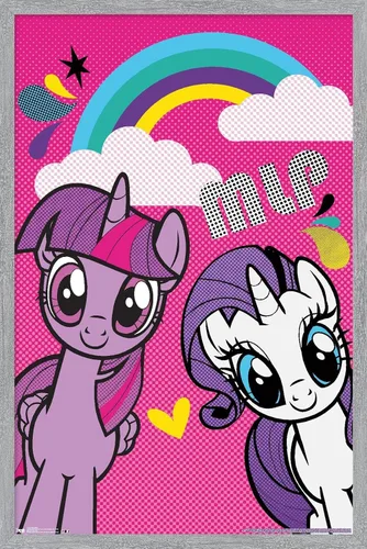 Vista 12 de Trends International Hasbro My Little Pony - Smile Wall Poster, 22.4L x 14.7W, Barnwood Framed Version