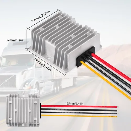 Vista 4 de Convertidor elevador de voltaje de 12 V a 48 V CC para Starlink, ELFCULB 3A 144 W de fuente de alimentación de refuerzo de voltaje regulartor